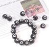 Billiards Theme Round Beads Eight Ball Spacer Acrylic Beads Black Billiard Beads for DIY Jewelries Making Hole 3.5mm