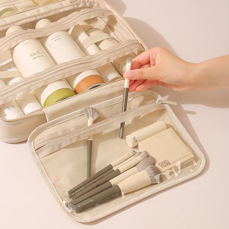Travel Hanging Organizer With Multiuse Polyester Material For Packing And Cosmetic Storage In Suitcases