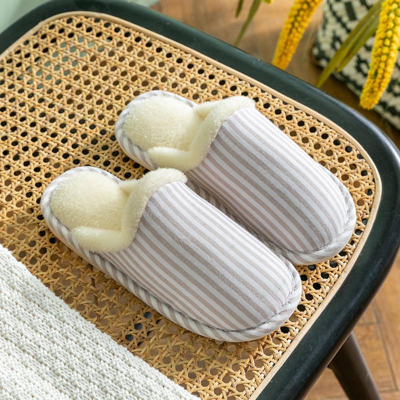 Cotton Slippers Autumn and Winter New Home Winter Indoor Non-slip Home Warm Winter Fluffy Slippers