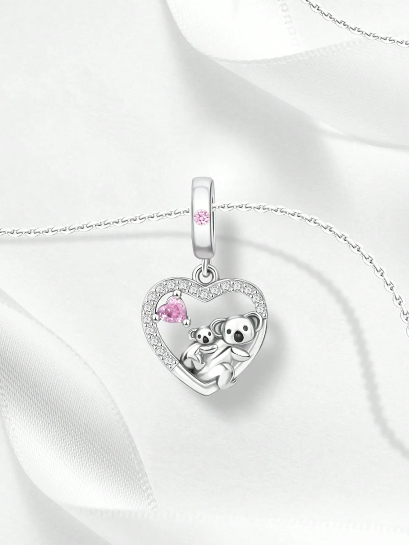 Посеребренные Оригинальные Шармы Кошка Павлин Черепаха Бусины Подходят для Браслета Женские Украшения Подарок