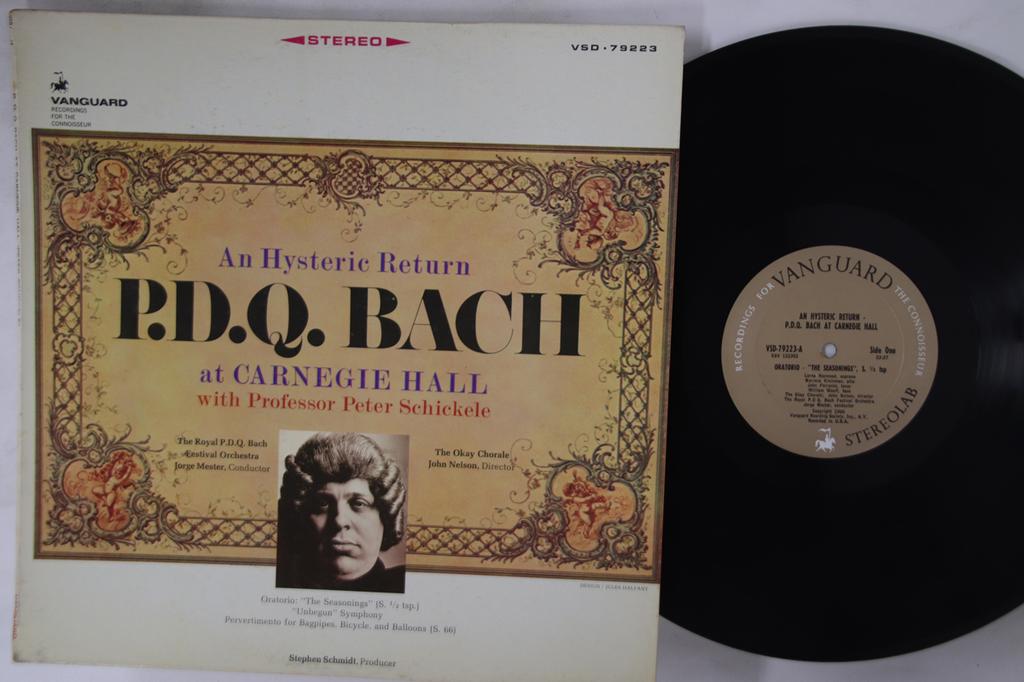 LP Record PROFESSOR PETER SCHICKELE, P.D.Q. B - An Hysteric Return P.d.q. Bach At C VSD79223 VANGUARD 1967 Canada Classical Used