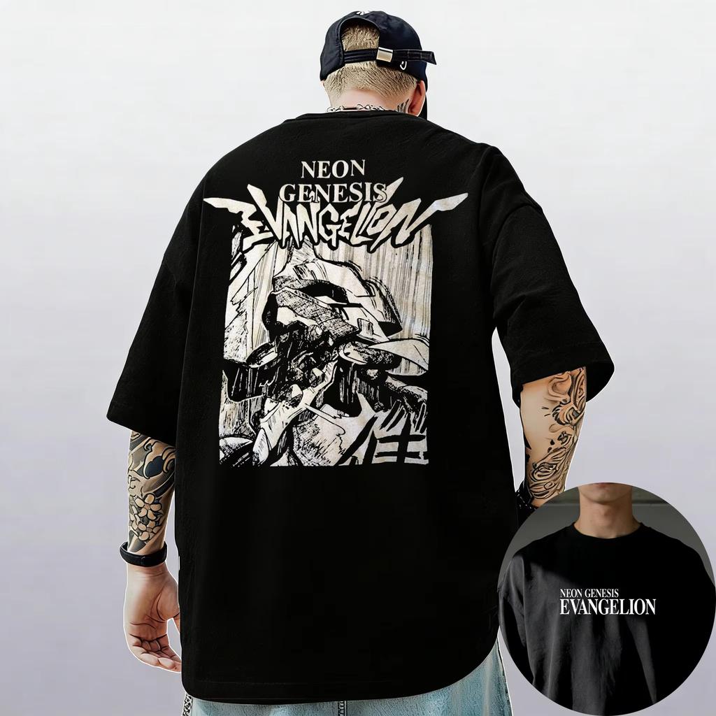 Neon Genesis Evangelion Ayanami Rei Asuka Classic Style Short Sleeve Tshirt Men Women 2026 Summer ParentChild Cotton Tee Tops