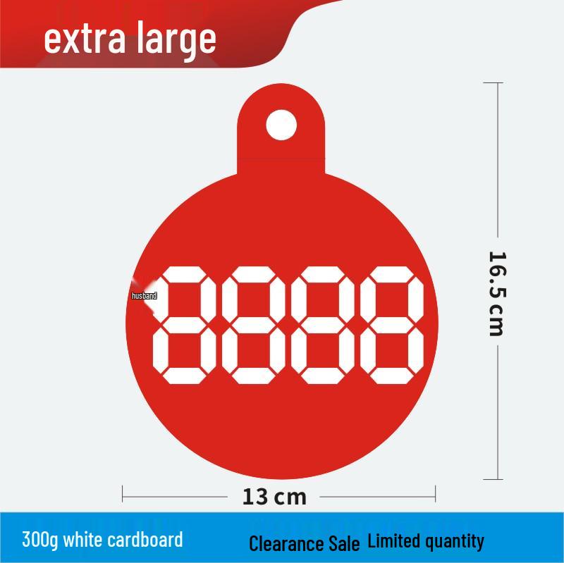 Discount Promotion Tag for Clothing & Accessories Display Stand