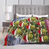 Christmas Shreks Pun Plush Blanket Students  Flannel Throw Blanket For Couch Bed Super Customized Quality Bedspread Gift Idea