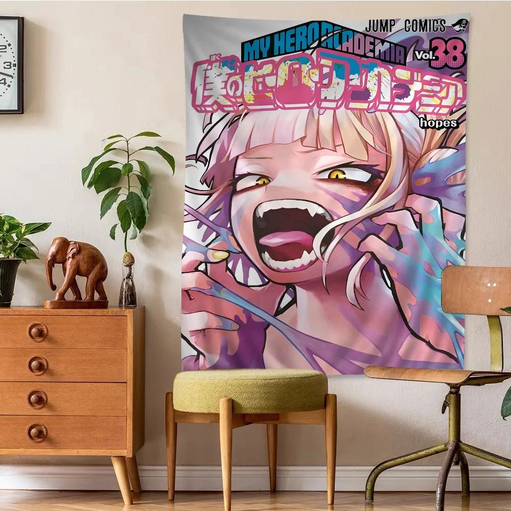 Himiko Toga Boku No Hero Academia Printed Wall Tapestry Indian Buddha Decoration Witchcraft Bohemian Hippie Wall Art Decor