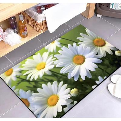 Tappetino da bagno con stampa diatomea, tappeti antiscivolo per il bagno, tappetino per il pavimento laterale della vasca da bagno, zerbino per la porta della doccia, zerbino in memory foam 3D