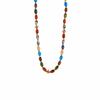 CARLIDANA INS Hot Sale Original Design Gold Plated Stainless Steel Natural Stone Women Trendy Sea Fish Tassel Pendant Necklace