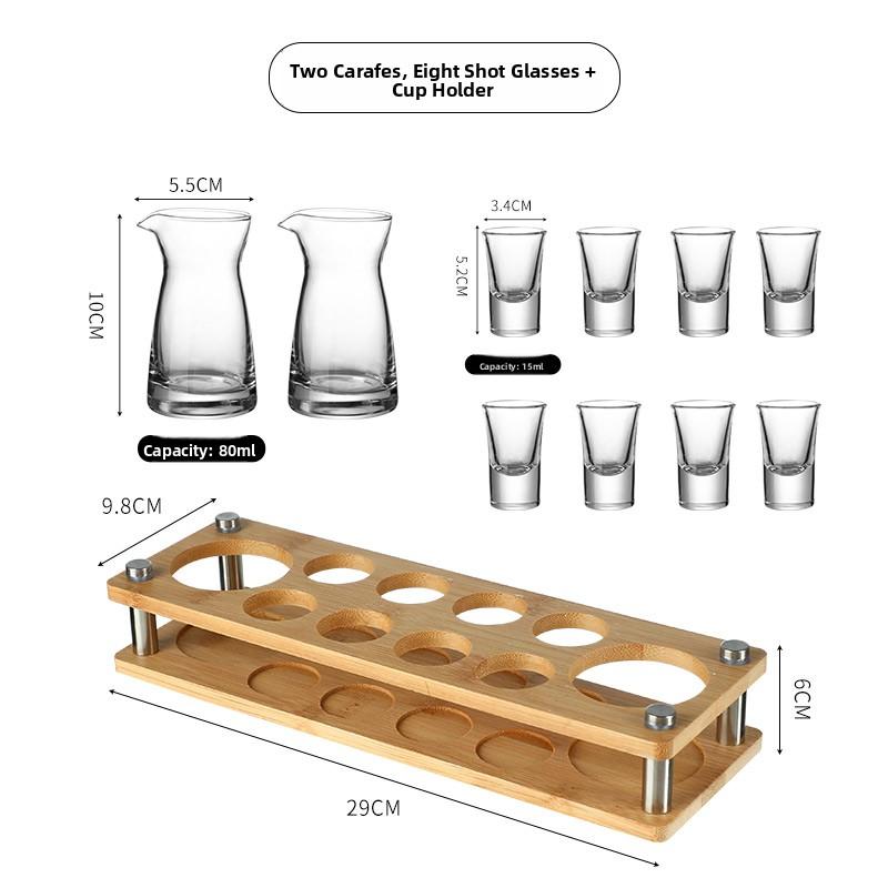 Luxury Small Whiskey Glasses Set Home Use Bullet Cup Pouring Vessel Premium Quality Glassware for Fine Wine And Spirit Tasting