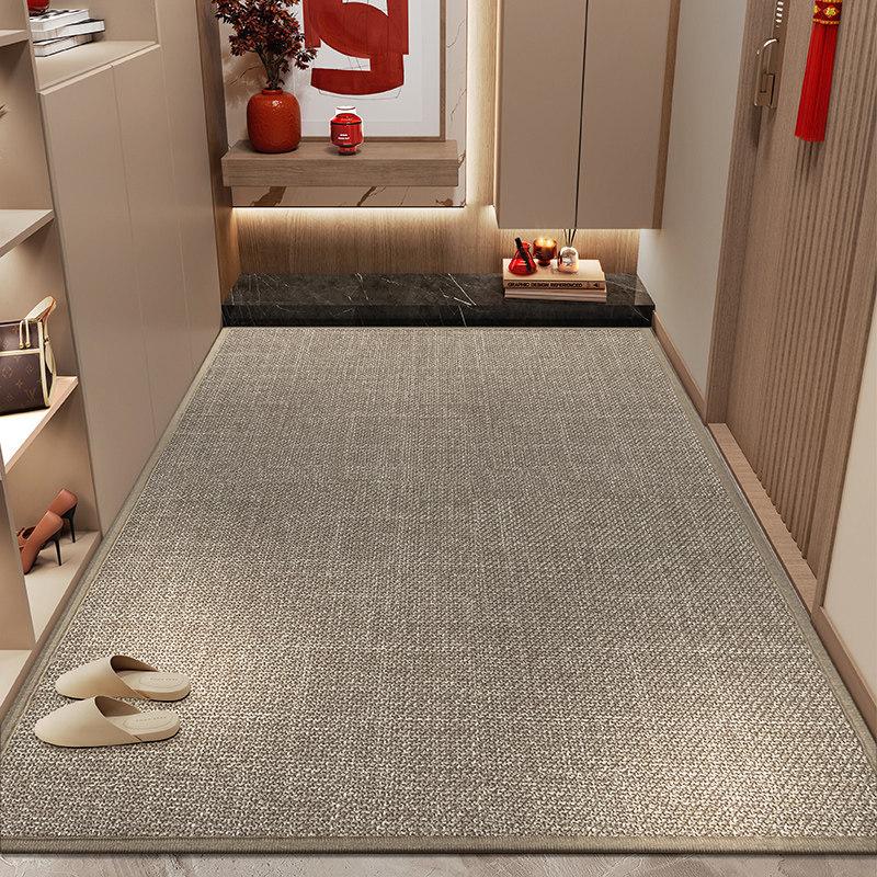 Red Plush Carpet Door Mat Non Slip Cuttable Welcome Doormat For Home Entryway Entrance Porch High End Festive Floor Mat