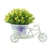 Artificial Flower Rattan Basket Tricycle Desktop Store Showcase Party Home Decor