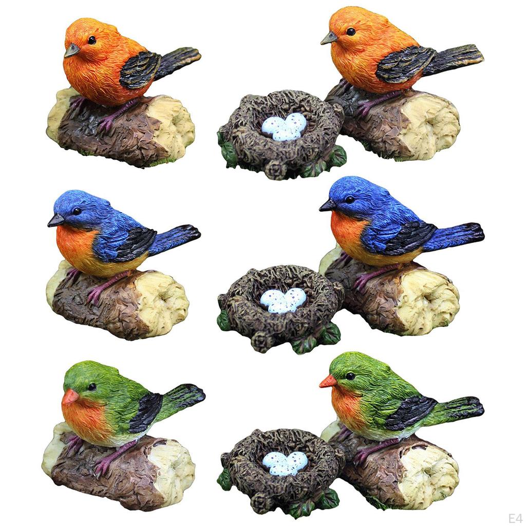 Figurines Bird Animal Model Resin Sculptural for Party Yard Decoration
