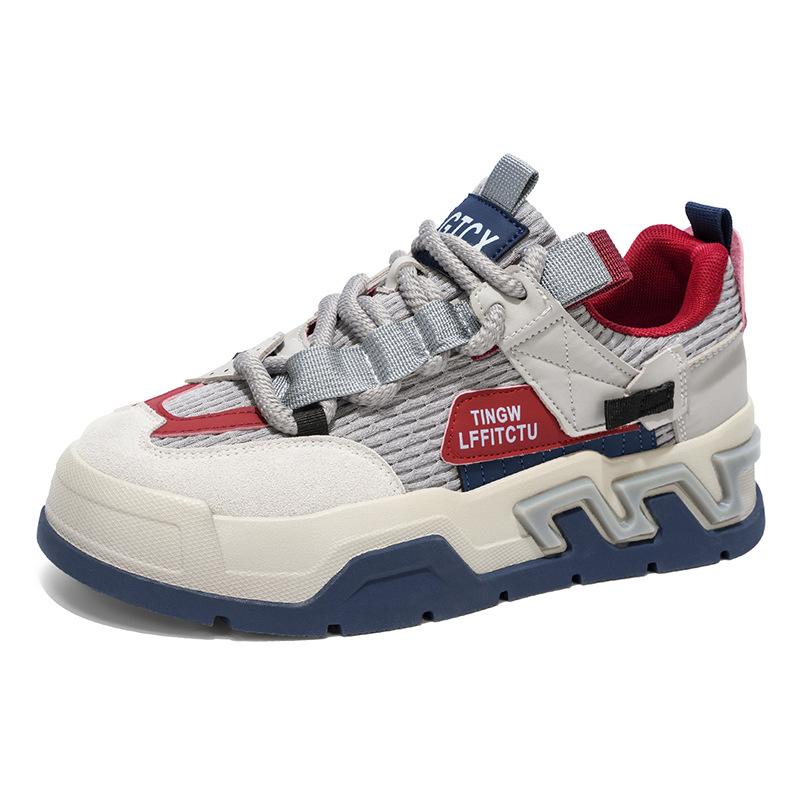 

Осенняя мужская спортивная и повседневная обувь класса люкс, модная нишевая мужская обувь для подростков и студентов, платформа для прямых трансляций, обувь для скейтборда 44