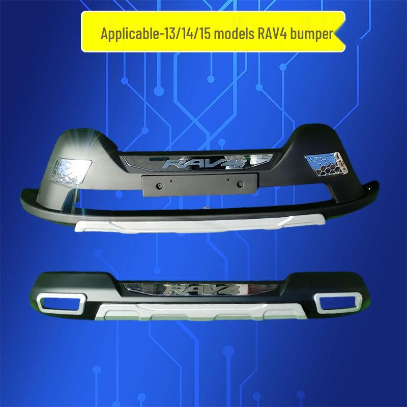 Front & Rear Bumper Protection Bars for 13-15 RAV4 - Decorative and Modified Styles