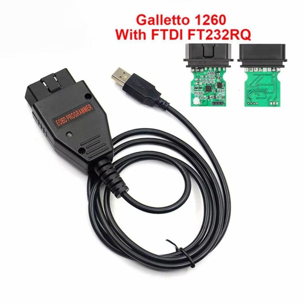 Read And Write ECU Chip Tuning Tool Galletto 1260 Auto OBD 2 Scanner Cable For Car Tuning