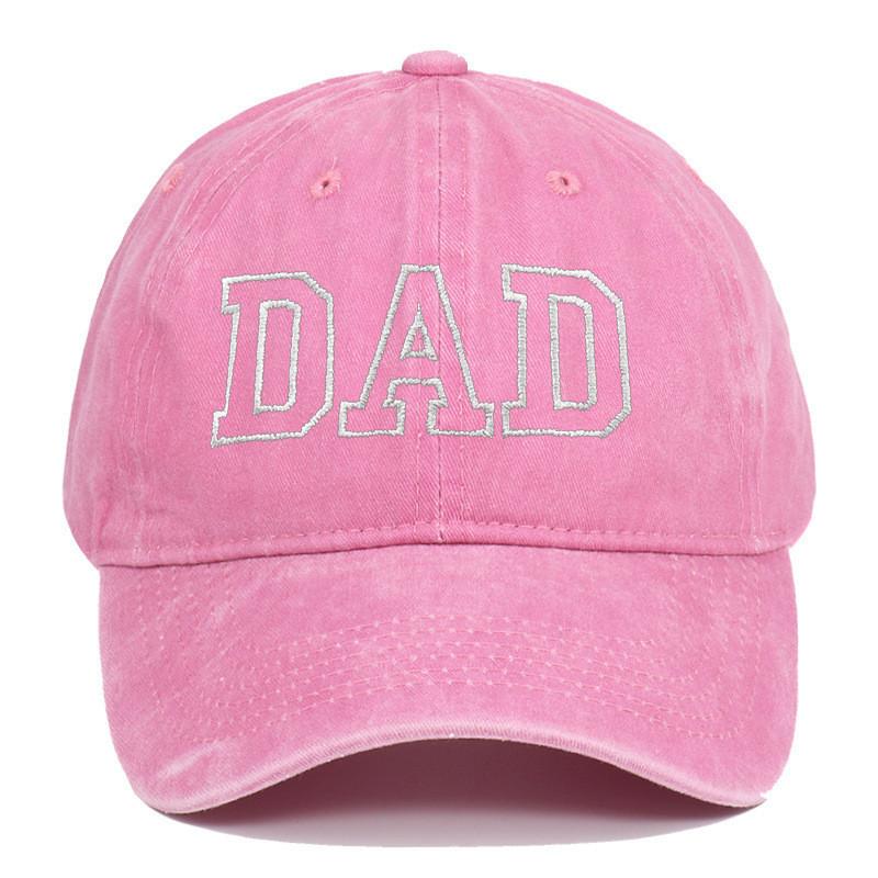 Dad Mom Embroidered Baseball Cap With Cotton Material For Summer Casual Style