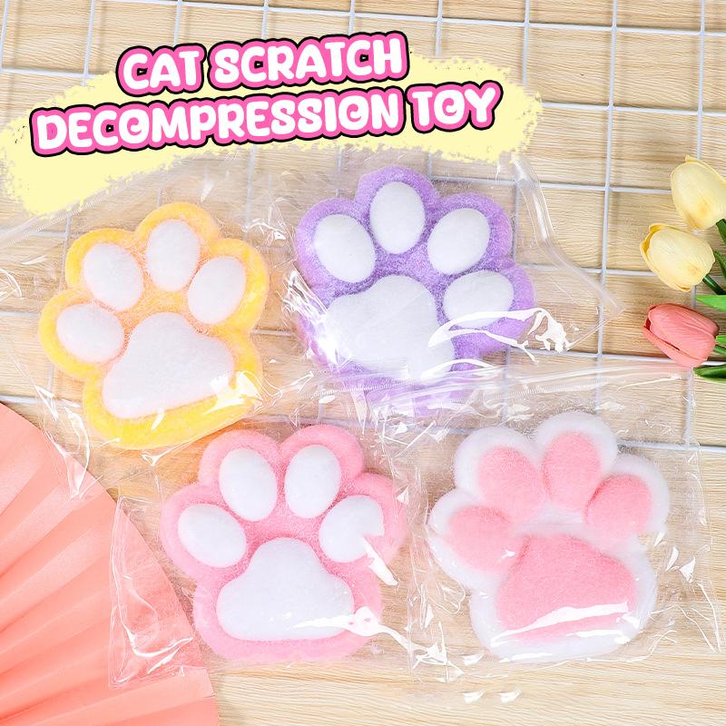High Quality 400G Super Big Handmade Super Soft Silicone  Flocking Cat'S Paw Relieve Stress And Release Toys
