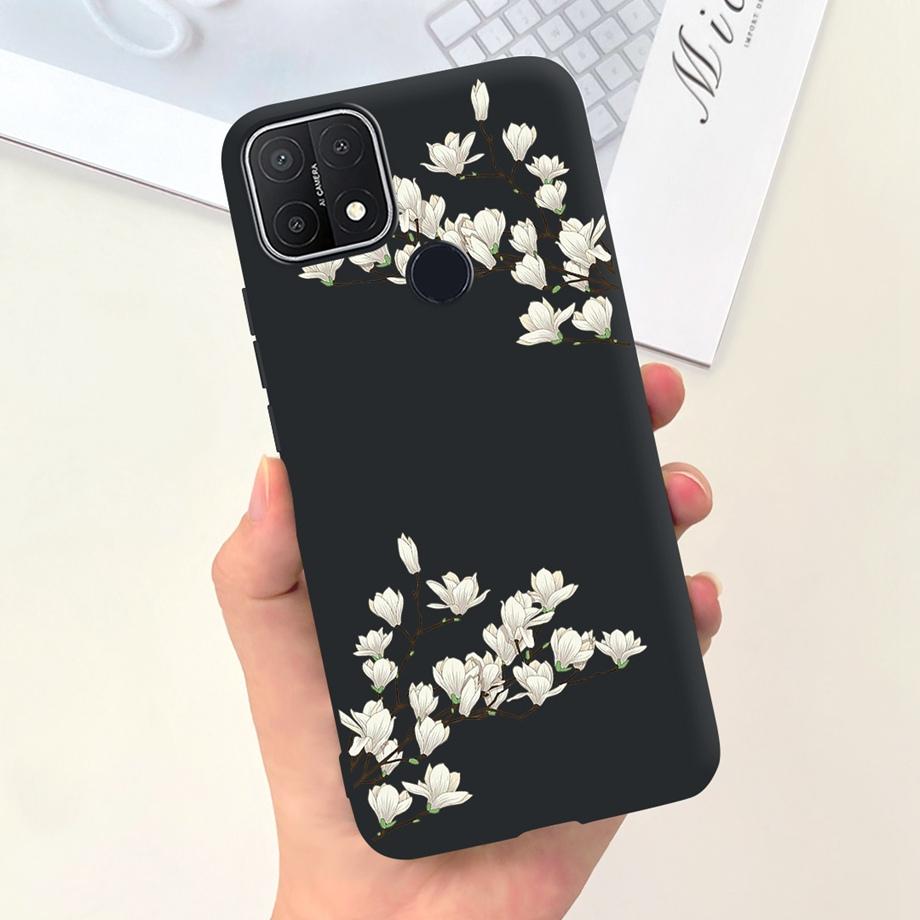 For Oppo A15 A15s Case Soft Silicone Phone Cases For OppoA15s A 15 s OppoA15 Cute Marble Moon Animals Back Cover Coque Capa Etui