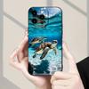 Sea Turtle Design Phone Case Suitable for iPhone 17 16 15 14 13 12 11 Pro/Max/Plus Anti Drop and Shockproof Back Cover