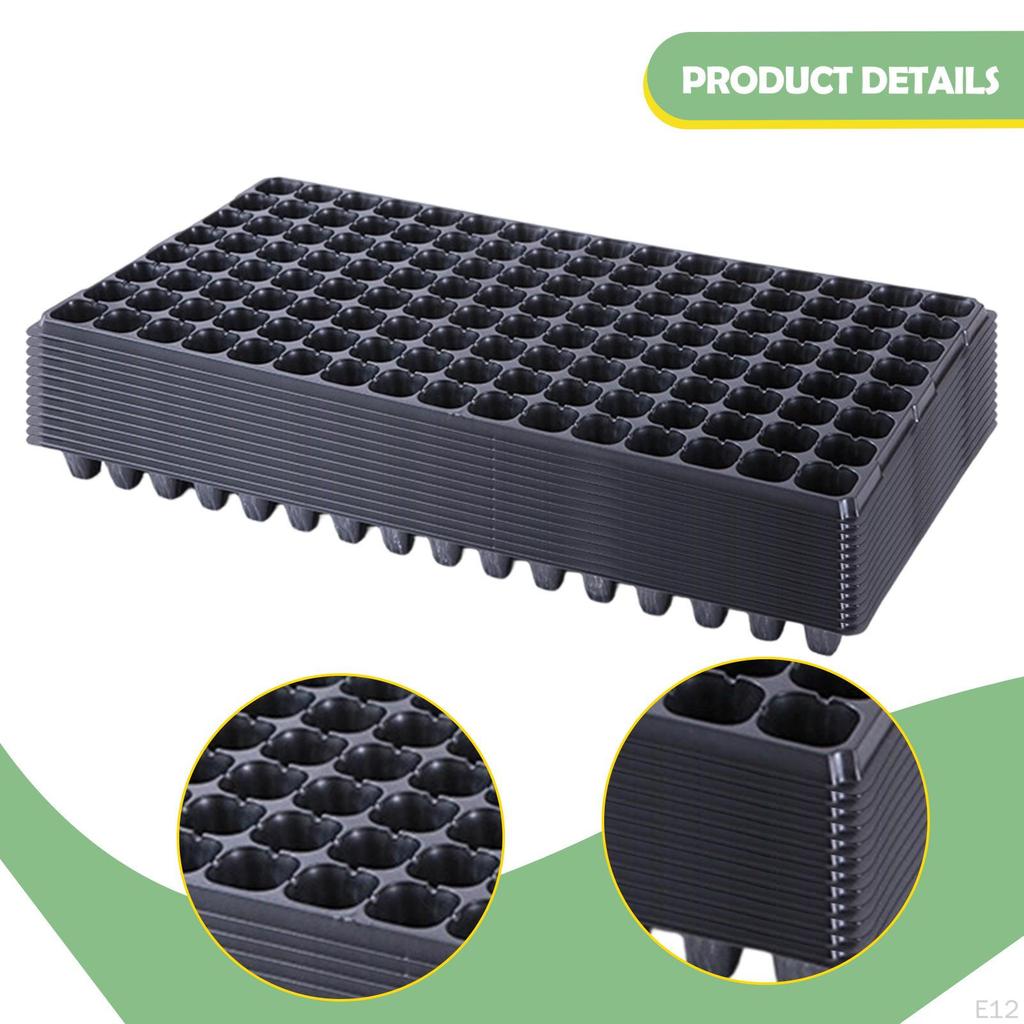 12 Cellular Seed Trays with Drainage Hole, Starter Pots for Fruit