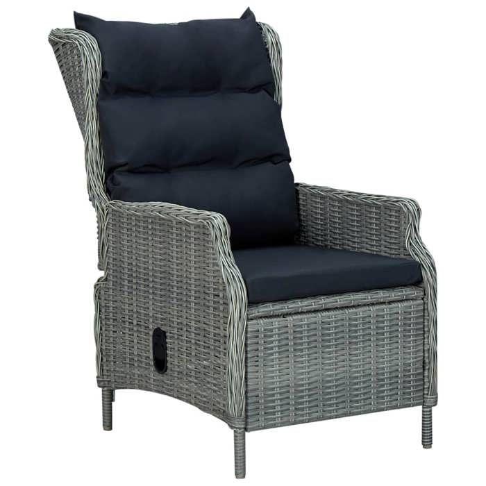 Maison Exclusive - Ensemble à manger de jardin 5 pcs Gris clair