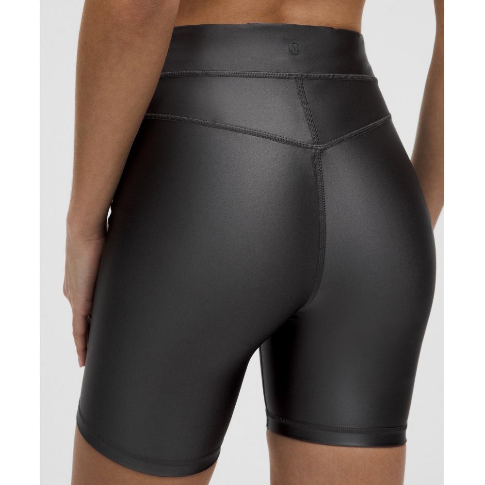 Lululemon Satin Shine High Rise Short 6  Graphite Grey