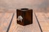Deerhound, Scottish Deerhound - wooden candle holder with a dog, a unique souvenir after losing a dog, a handicraft from the Art-Dog brand
