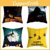 Halloween Themed Cushion Cover With Super Soft Short-pile Velour Material