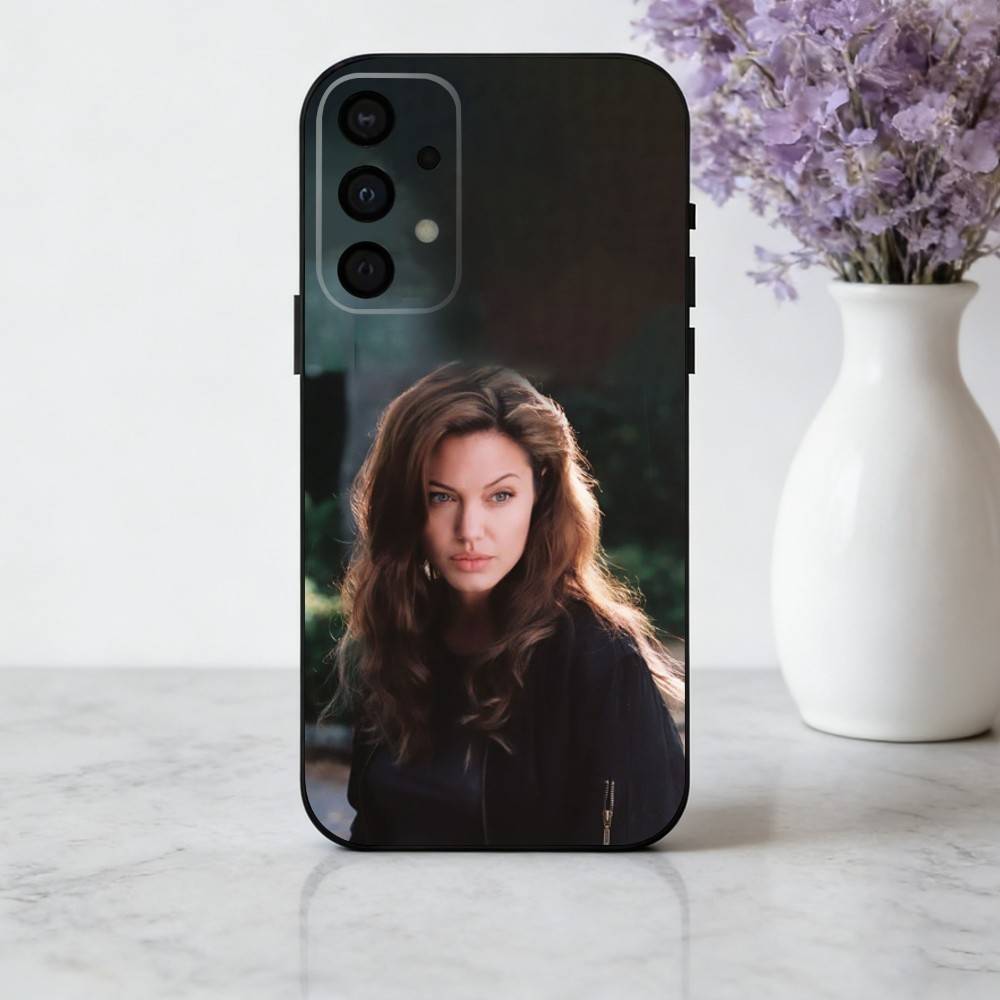 

Bold A-Angelina J-Jolie Actress Phone Case For Samsung Galaxy A73,A72,A71,A70,A53,A52,A51,Others Soft Black Cover Samsung a42 5g
