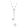 Dextera Würfel Kugel Kristall Pavé Halskette Damen Silber 5693207