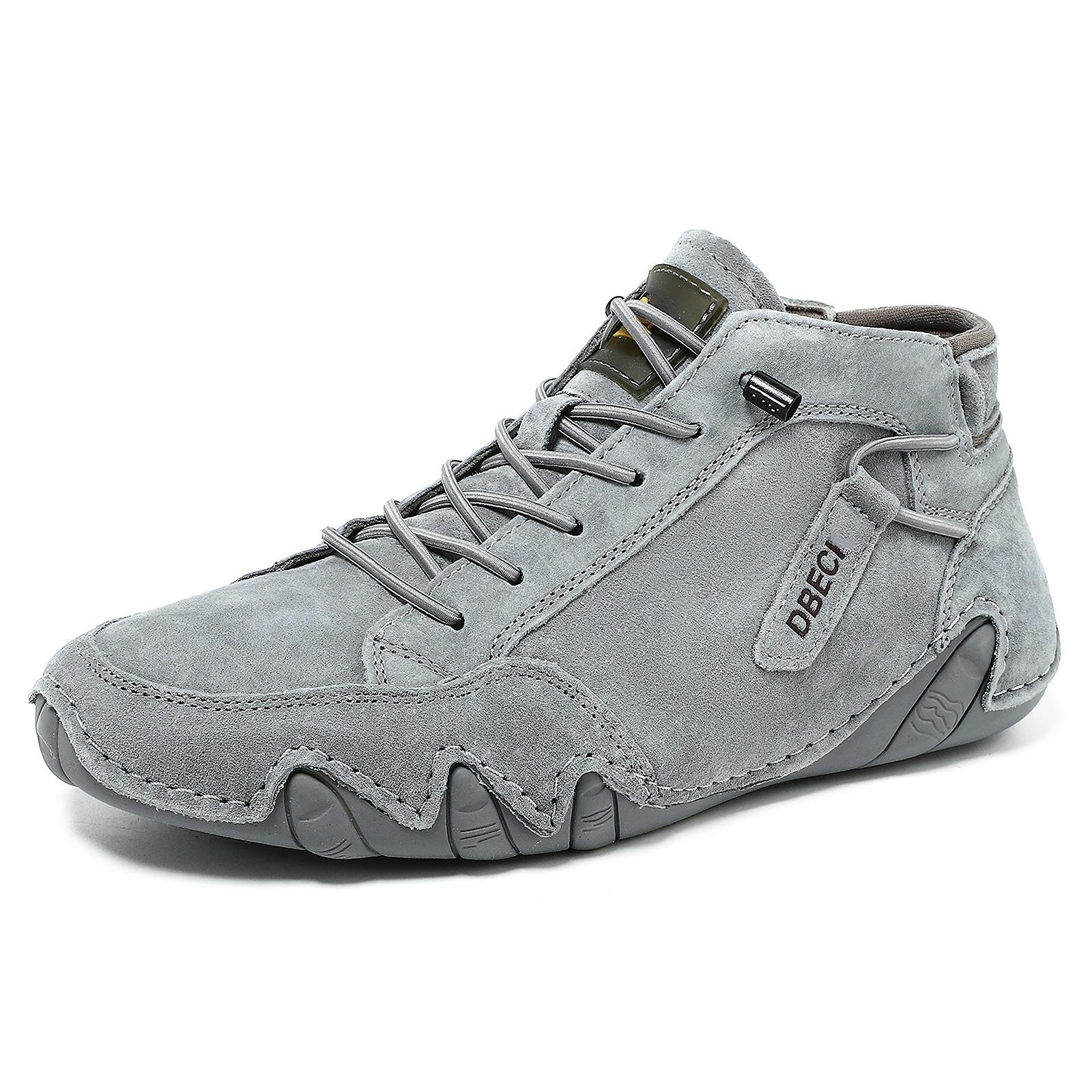 

Весенне-осенние мужские повседневные ботинки, короткие ботинки, уличные повседневные мужские ботинки, трендовые, из натуральной кожи, большого размера, мужская обувь 40