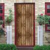 Art Wood Door 3d Modern Stickers Wallpaper Retro Style Poster Mural Decorated With Antique Red Brick Wall Door Stickers