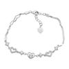 Silver Bracelet with Cubic Zirconia, Item Weight 3.24 G (2211556)
