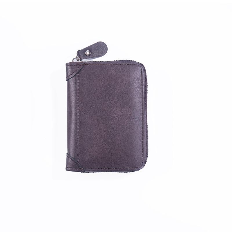 Schoolbag retro premium sense anti-theft brush hot-selling men's wallet multi-function zipper storage change bag card bag