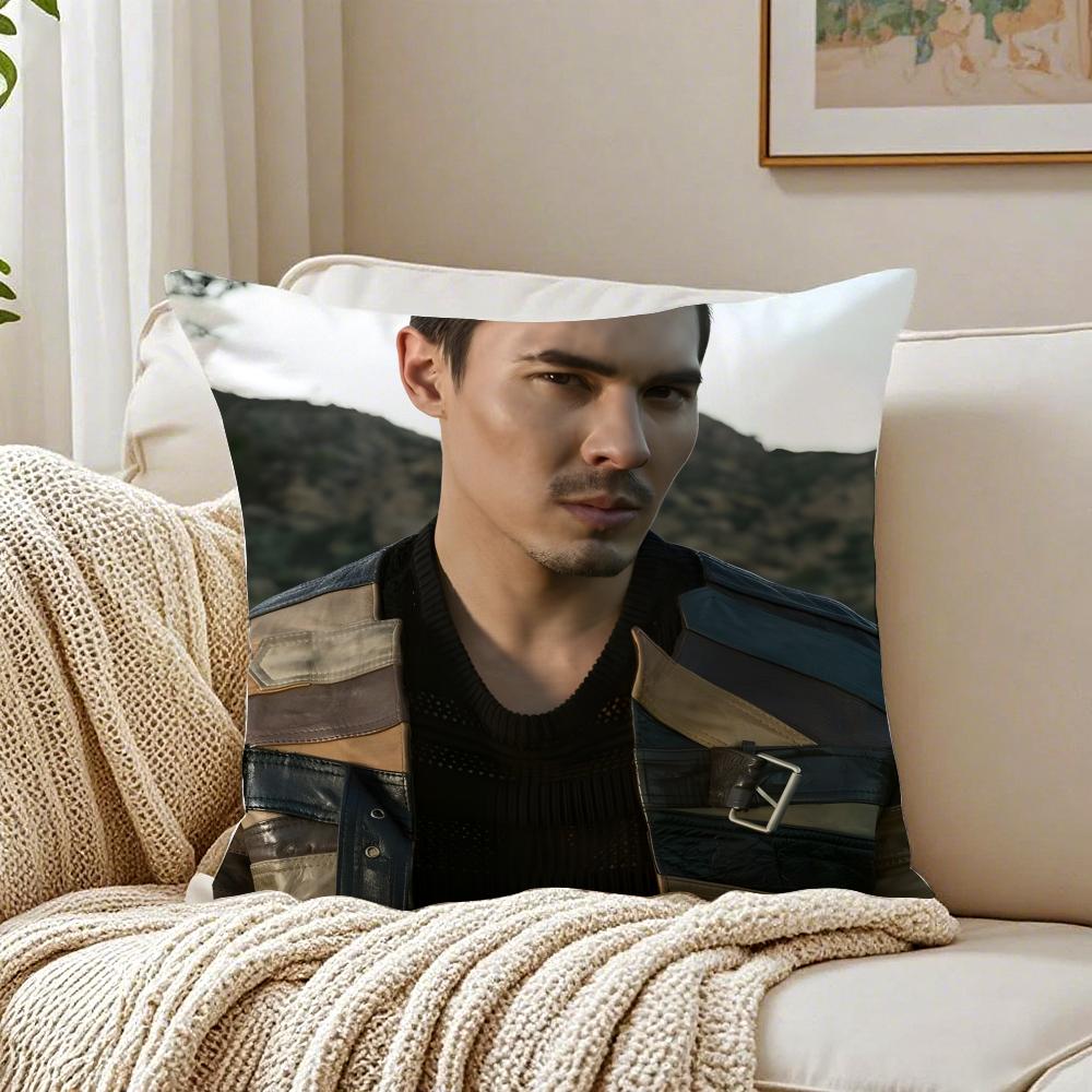 LLewis Tan Movie Star Peripheral Cushion Cover Pillowcase Antidustmite living Room Sofa Decor Cushion Room