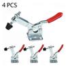 4 Pcs GH 201B Horizontal Clamp Quick Release Locking Lever Fastener Hand Tool