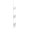 Magazine Shelf with Shelves White 51 x 11 x 102 cm Engineered Wood