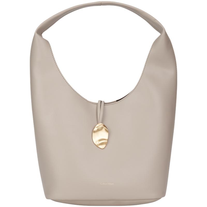 

Calvin Klein Ck Commuter Style Basket Shoulder Bag Women Handbags Castle-Gray 4K3176G-RMU Basic Set (Bag+Dust Bag)