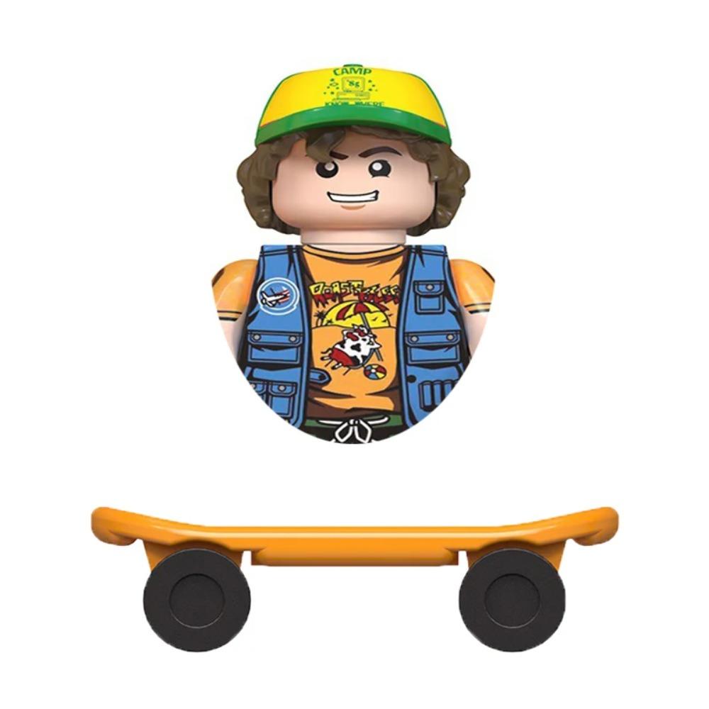 4Pcs/Set Dustin Eleven Mike Will Hopper Joyce Brenner Demogorgon Vecna Model Buliding Blocks Bricks Construction Toys For Kids