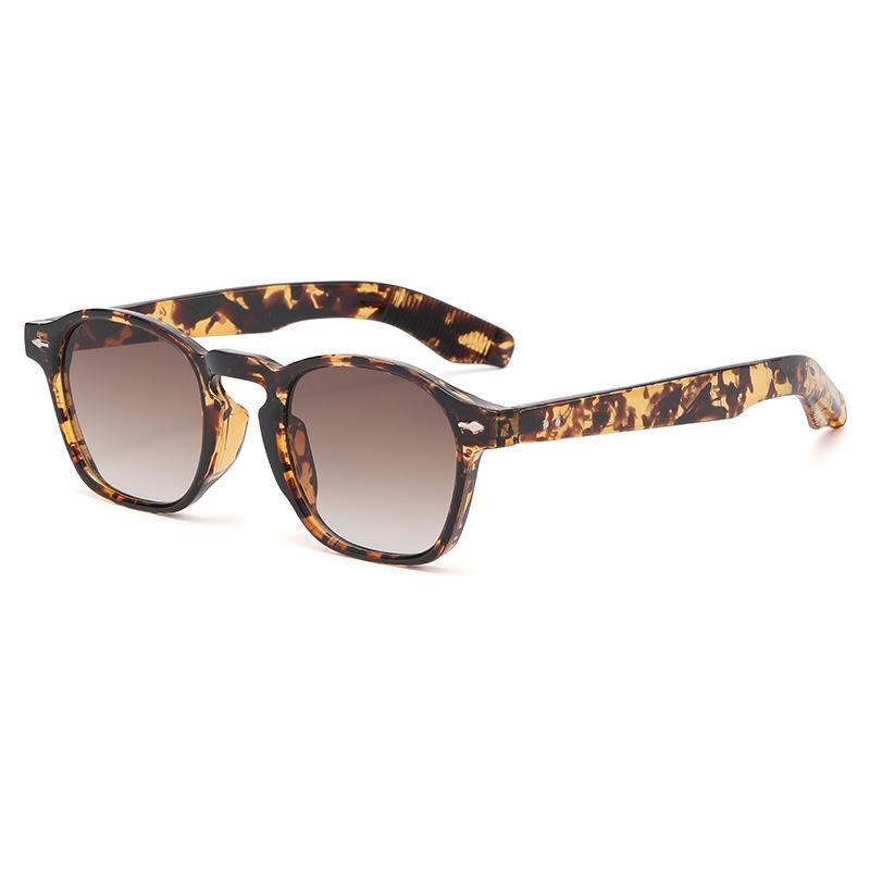2351 Fashionable Retro Rice Nail Sunglasses, Small Frame Round Glasses, Trendy Street Sunglasses