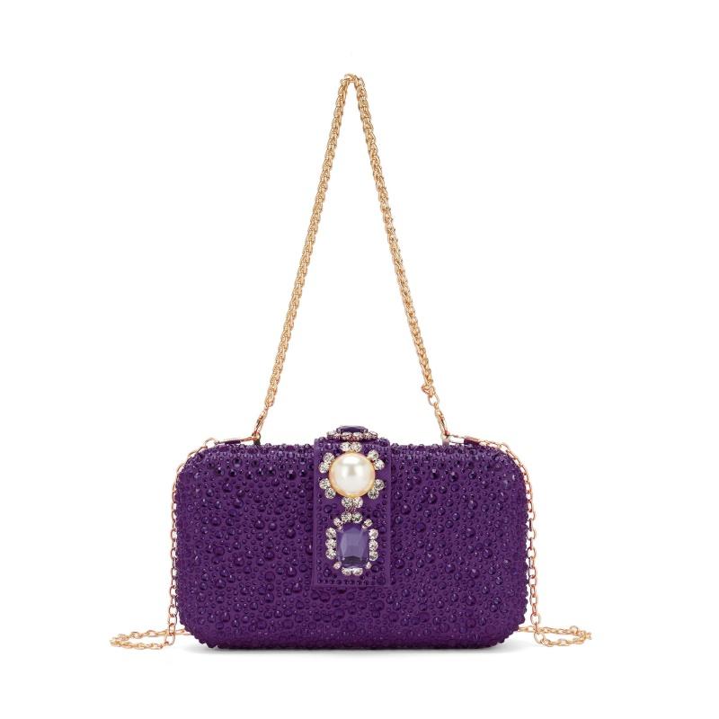 Neue Mode-Designerin Damen Große Diamant-Abendtasche Glänzender Strassstein Perle Hochzeitsfeier Crossbody-Tasche Luxus-Clutch Handtasche