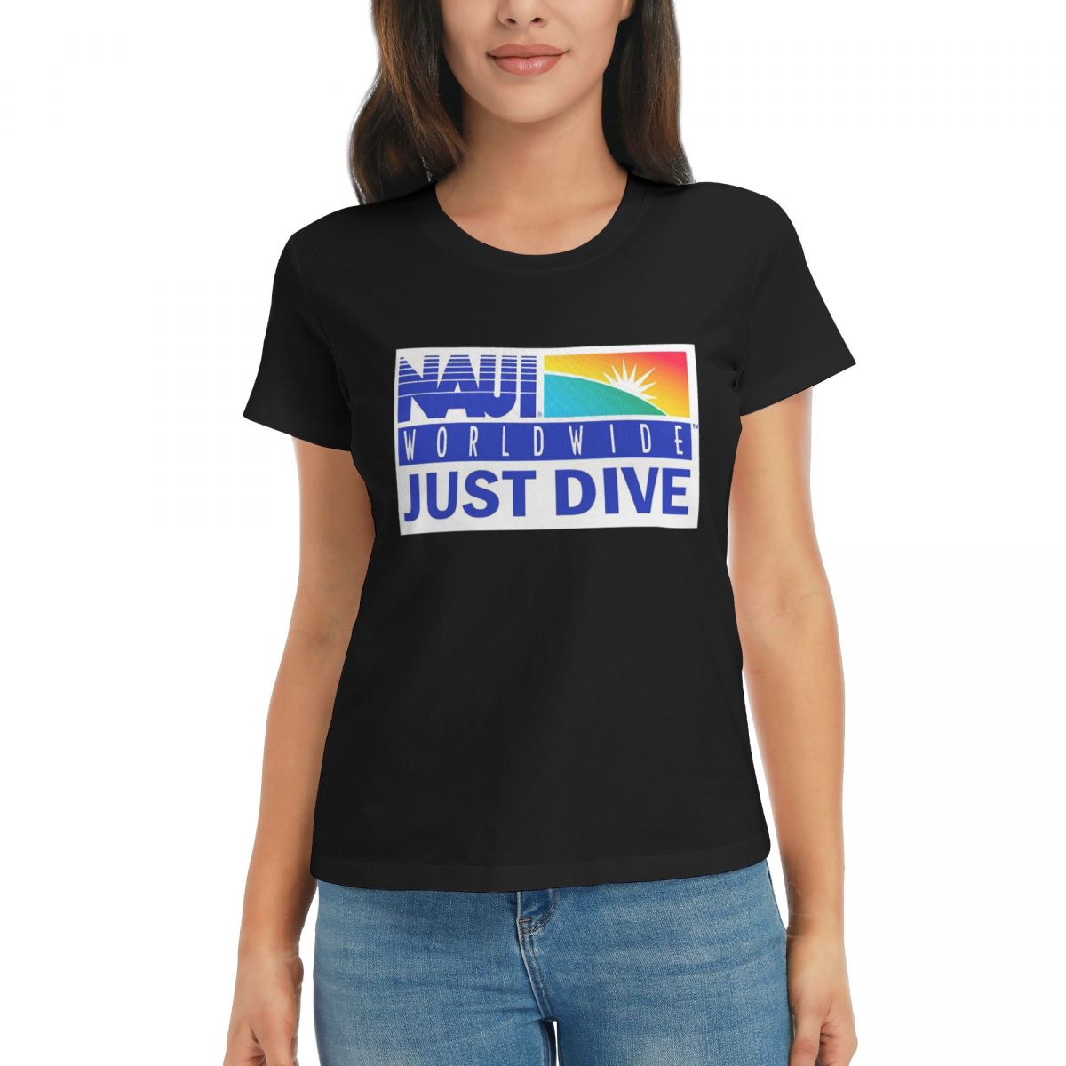

Women TShirt NAUI The Difinition Of Diving Summer Short Sleeve Tees Round Neck Cotton T Shirts Clothes Tops Streetwear 4XL