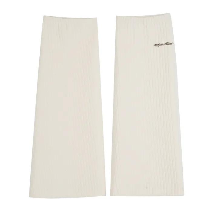 Basic Ribbed Leg Warmers_Ivory