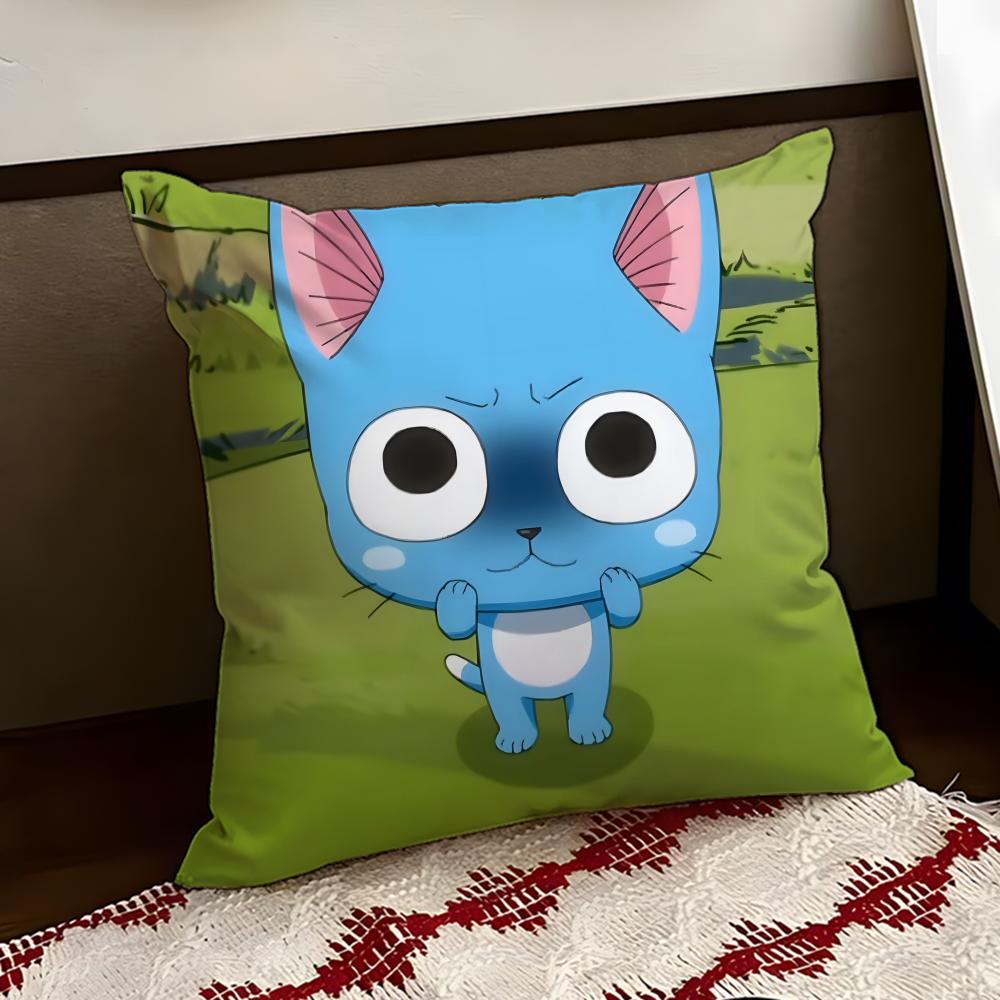Cute FFAIRY TTAIL Cushion Cover Reversible Soft Durable Pillow Cover Home Car MultiScene Use for Daily Comfort