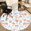 1pc Beach Dogs Chair Carpet for Office - Durable, Ideal for Chair Mats, Stylish & Functional Decorative Rug yy260130047