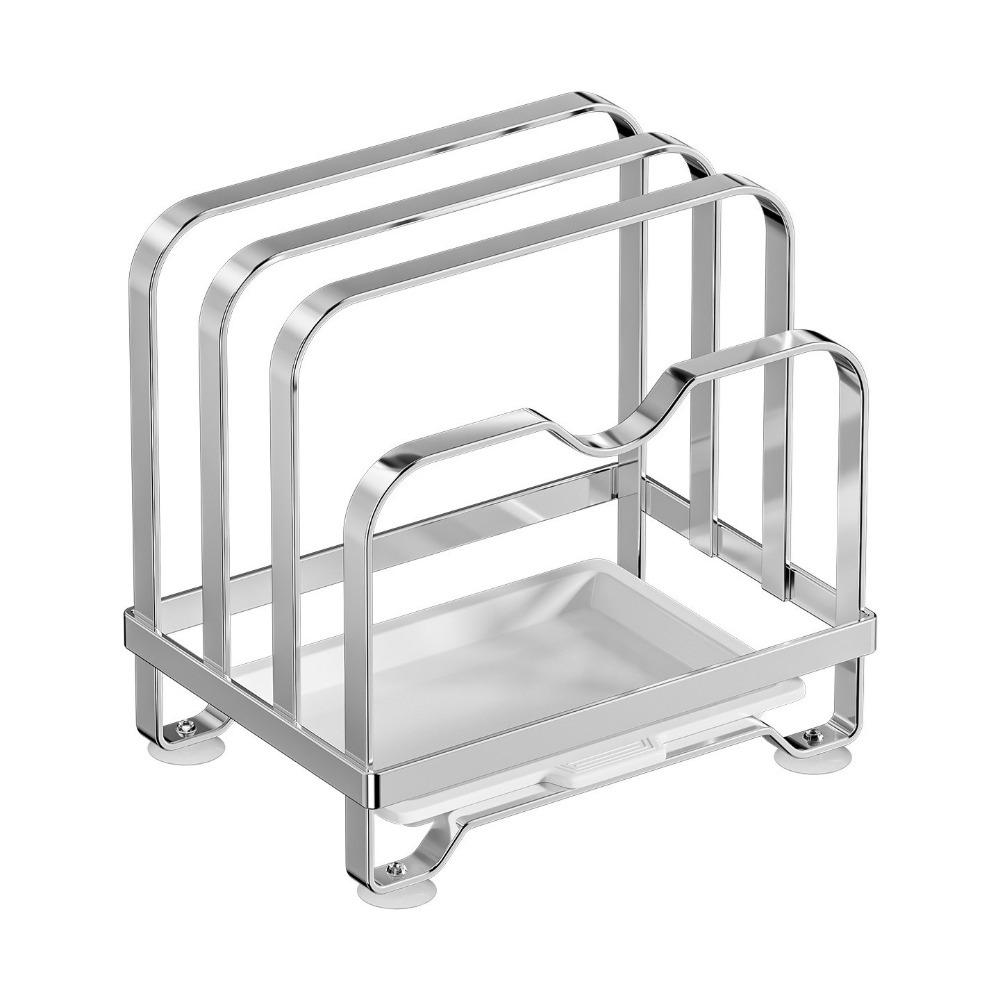 Rustproof Cutting Board Holder Moisture-proof Chopping Board Rack Pot Lid Storage Rack  Counter Top