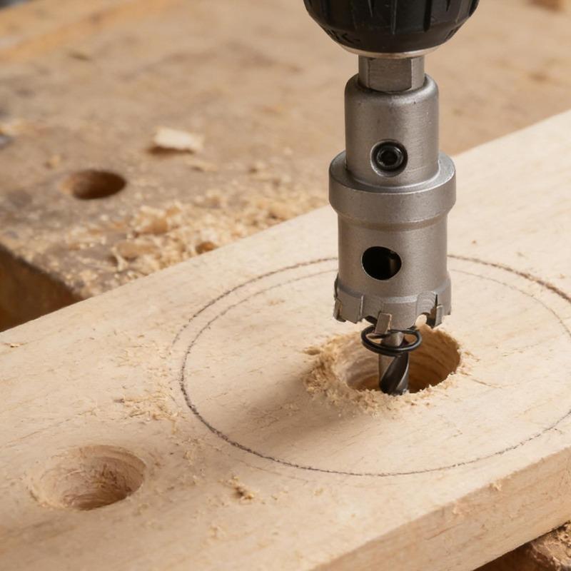 Stainless Steel Alloy Drill Bit Hole Saw Heavy Duty Impact Cutting Hole Bit For Aluminum Metal Plate Hardware Drilling Tools