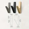 1Pcs Metal Matte Wall Hooks Bathroom Accessories Coat Hooks Towel Rack Holder Creative for Key Hat Bag Home Decorative Robe Hanger