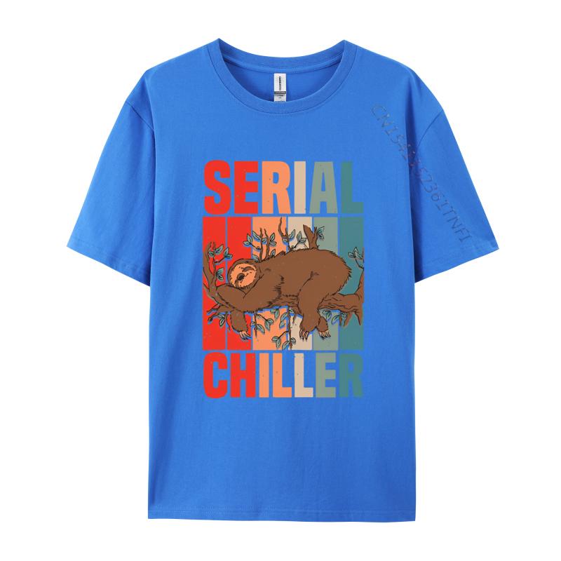 Sloth Serial Chiller Chill Your Life T Shirt Men Cotton Tee Shirt Tees Tshirt Free Shipping Oversized Camisas