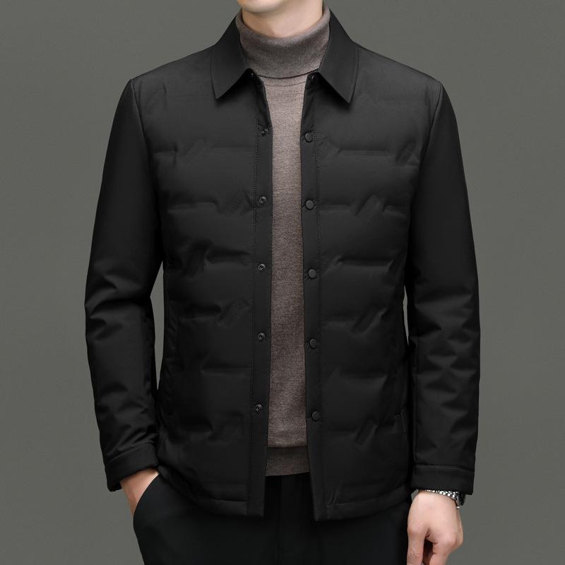 Men's Lightweight Shirt-Style Down Jacket - 2025 Autumn/Winter Business Casual Coat