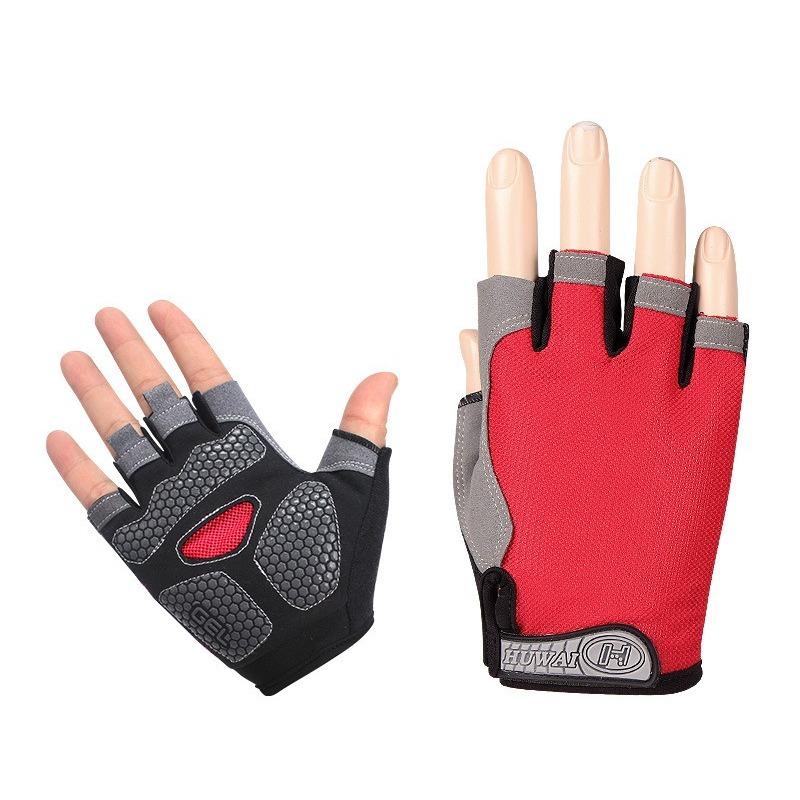 Half Finger Fitness Gloves for Training Iron Lifting Weightlifting Outdoor Hiking Cycling Anti Slip and Wear-resistant Sports Gloves